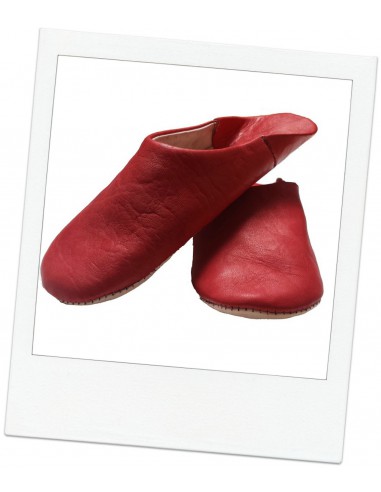 Moroccan slippers  - Sahara red
