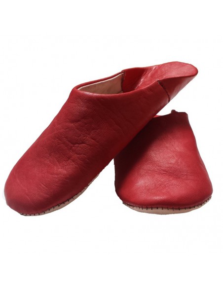 Moroccan slippers  - Sahara red